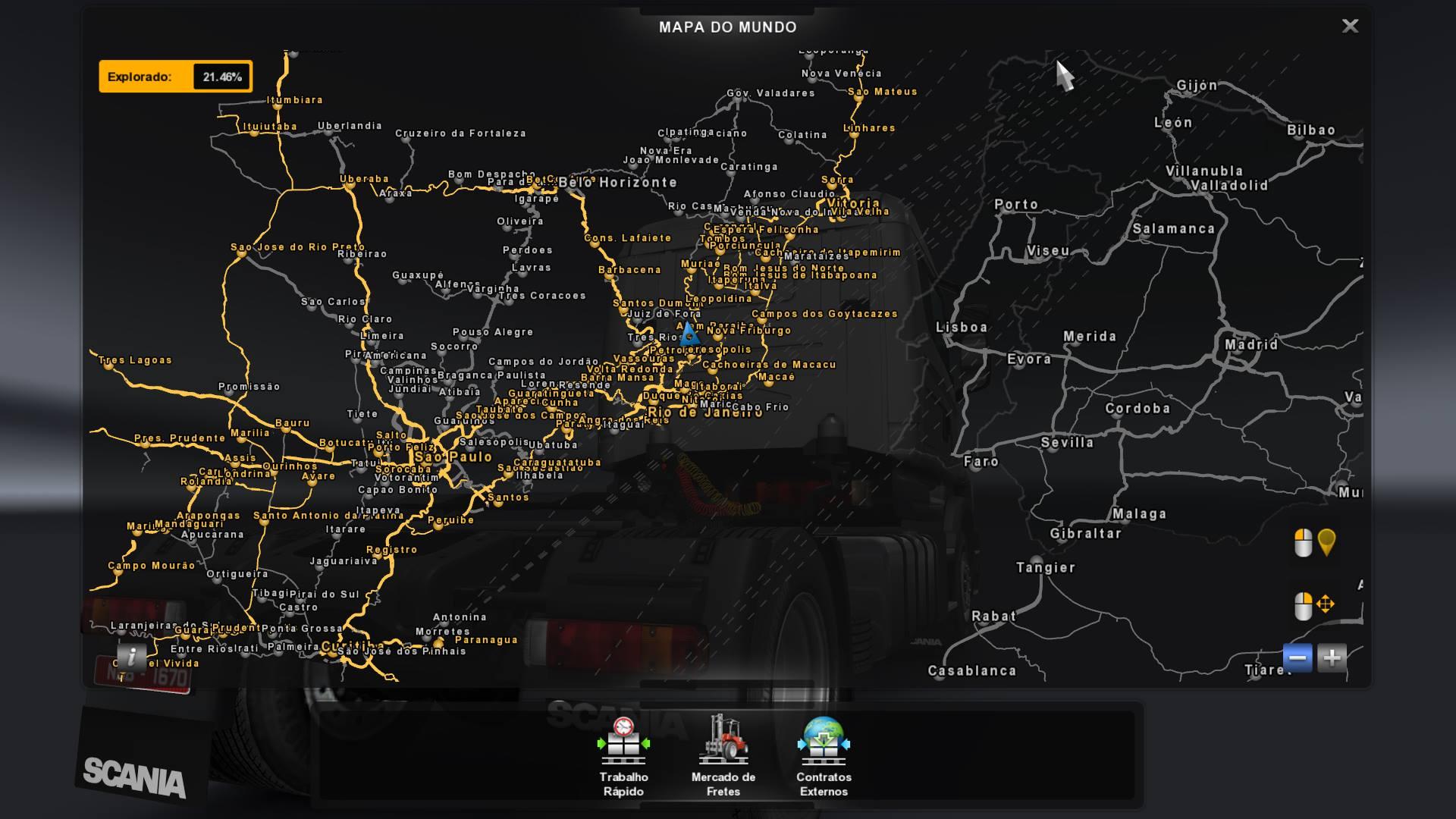 Mapa Brasileiro Para Euro Truck Simulator Mapa Eaa Comboio Mods Hot Sex Picture