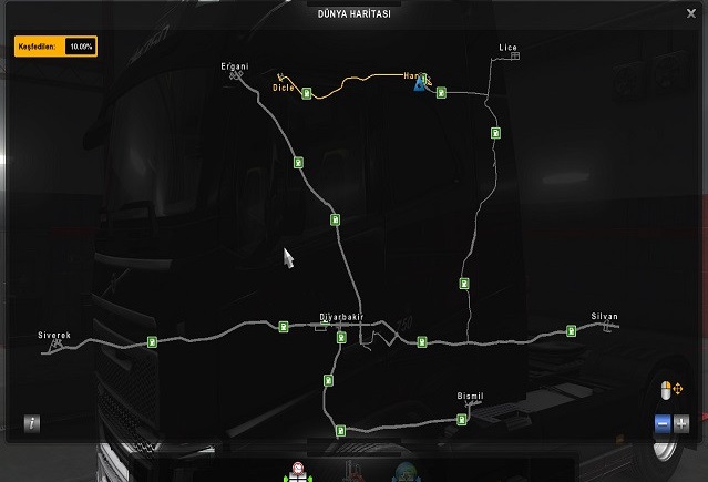 Map of Diyarbakir (TR) v2.0 [1.30.x] ETS2 mods Euro truck simulator