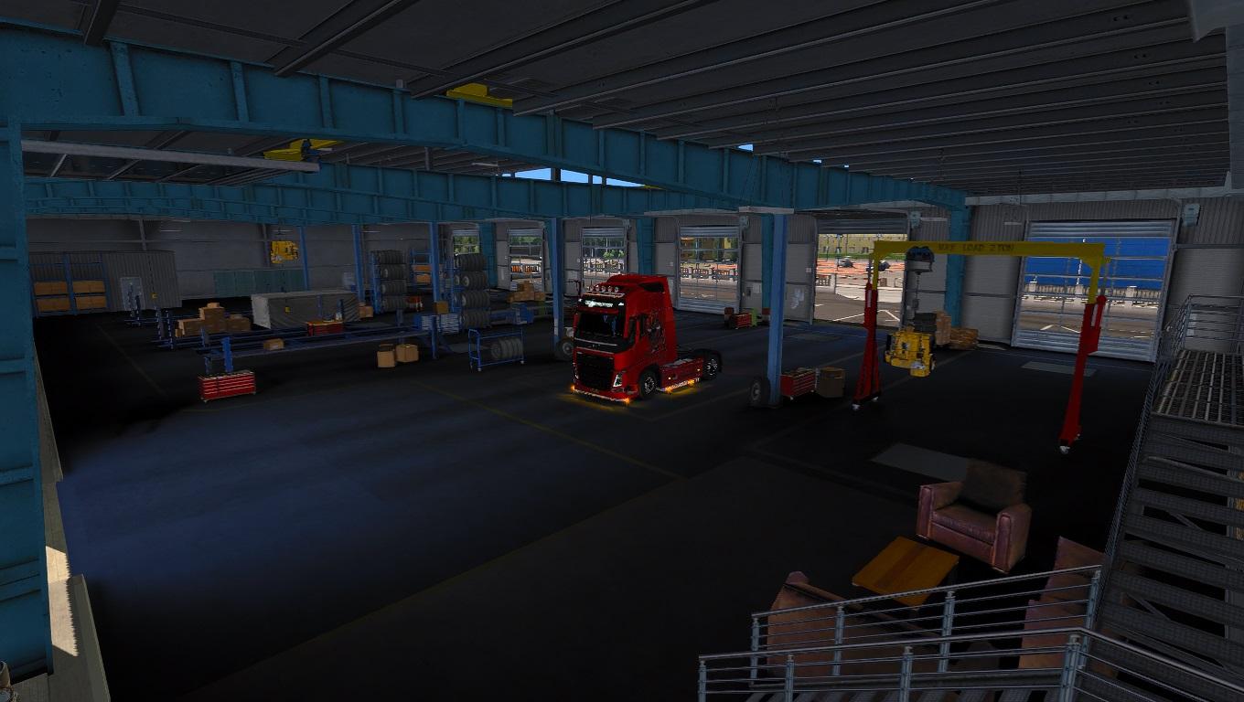 MODERN GARAGE MOD V1 0 1 31 X ETS2 Mods Euro Truck Simulator 2 Mods