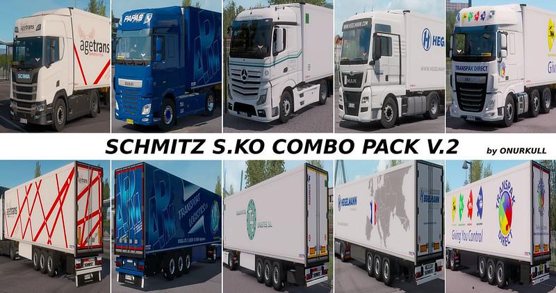 SCHMITZ S KO COMBO PACK V2 0 1 35 X ETS2 Mods Euro Truck Simulator