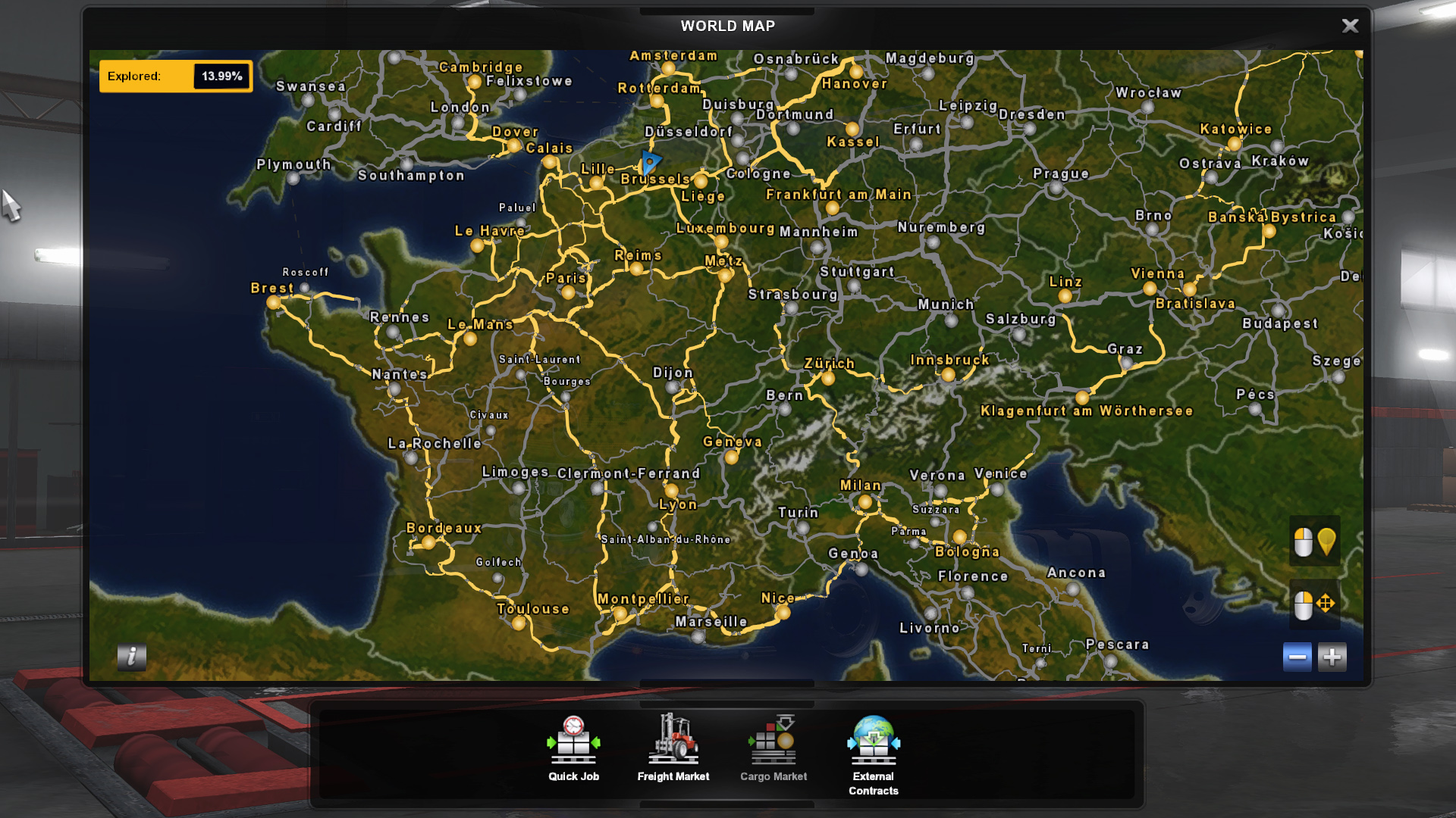 Better Maps Hd Vanilla 134 Ets2 Mods Euro Truck Simulator 2