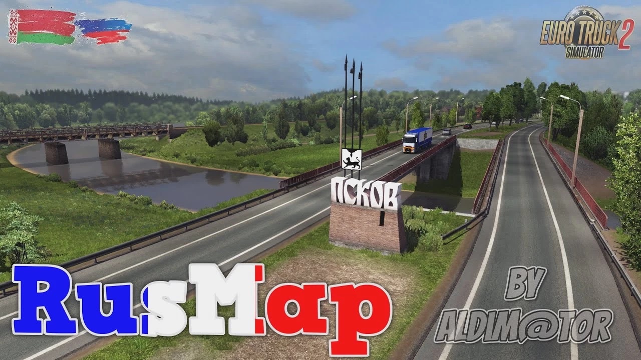 Map Of Russia And Belarus Rusmap V2 4 1 1 40 X Ets2 Mods Euro Truck Simulator 2 Mods Ets2mods Lt