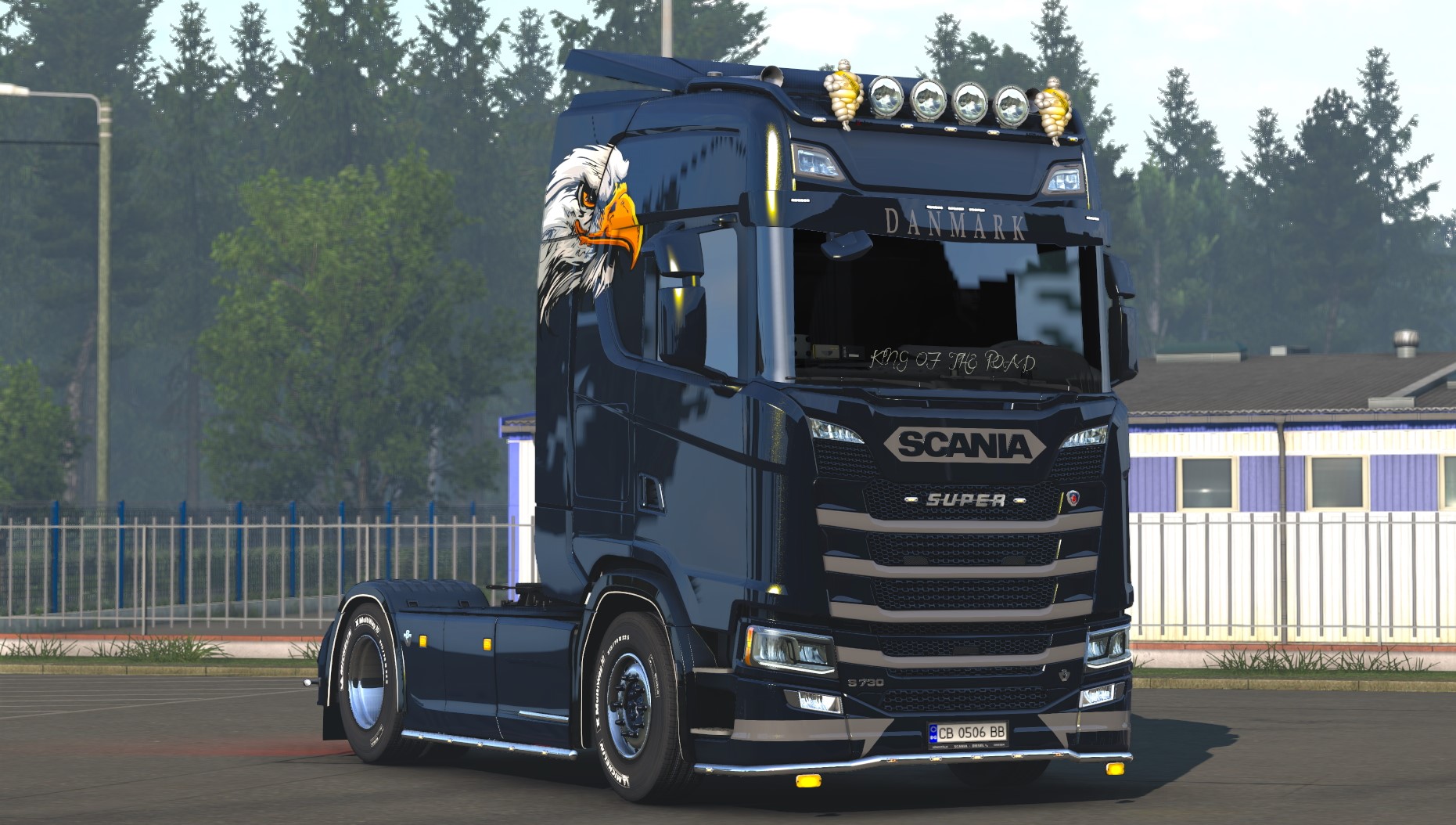 Changeable metalic skin for Scania S Hight - ETS2 mods | Euro truck
