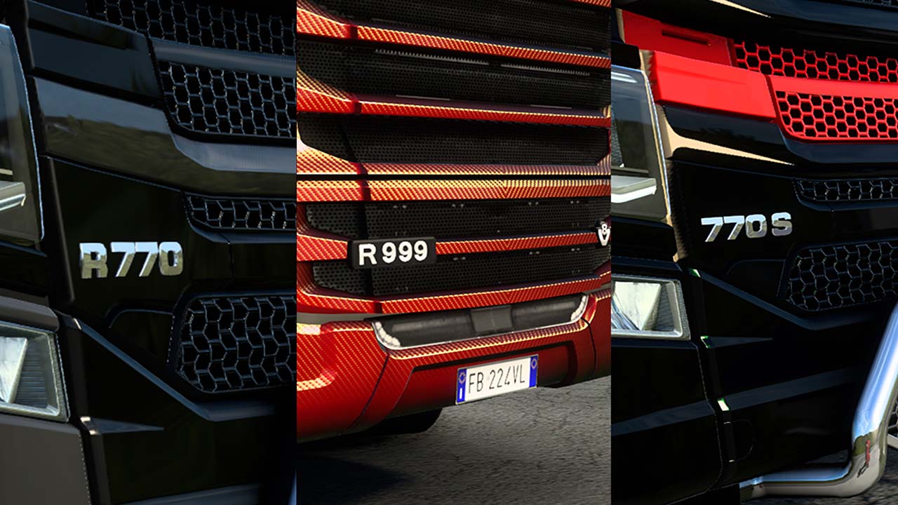 Scania R&S770 R999+ Engines with badges v1.0 - ETS2 mods | Euro truck ...