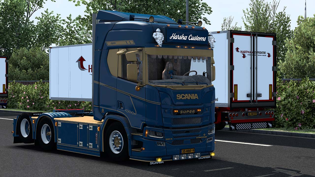 Scania R580s Harsha Customs v1.0 1.49 - ETS2 mods download