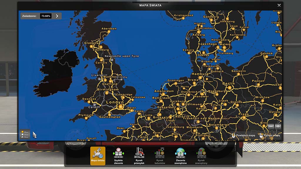 World Map Background ETS2 1.48.5 - ETS2 mods | Euro truck simulator 2 ...