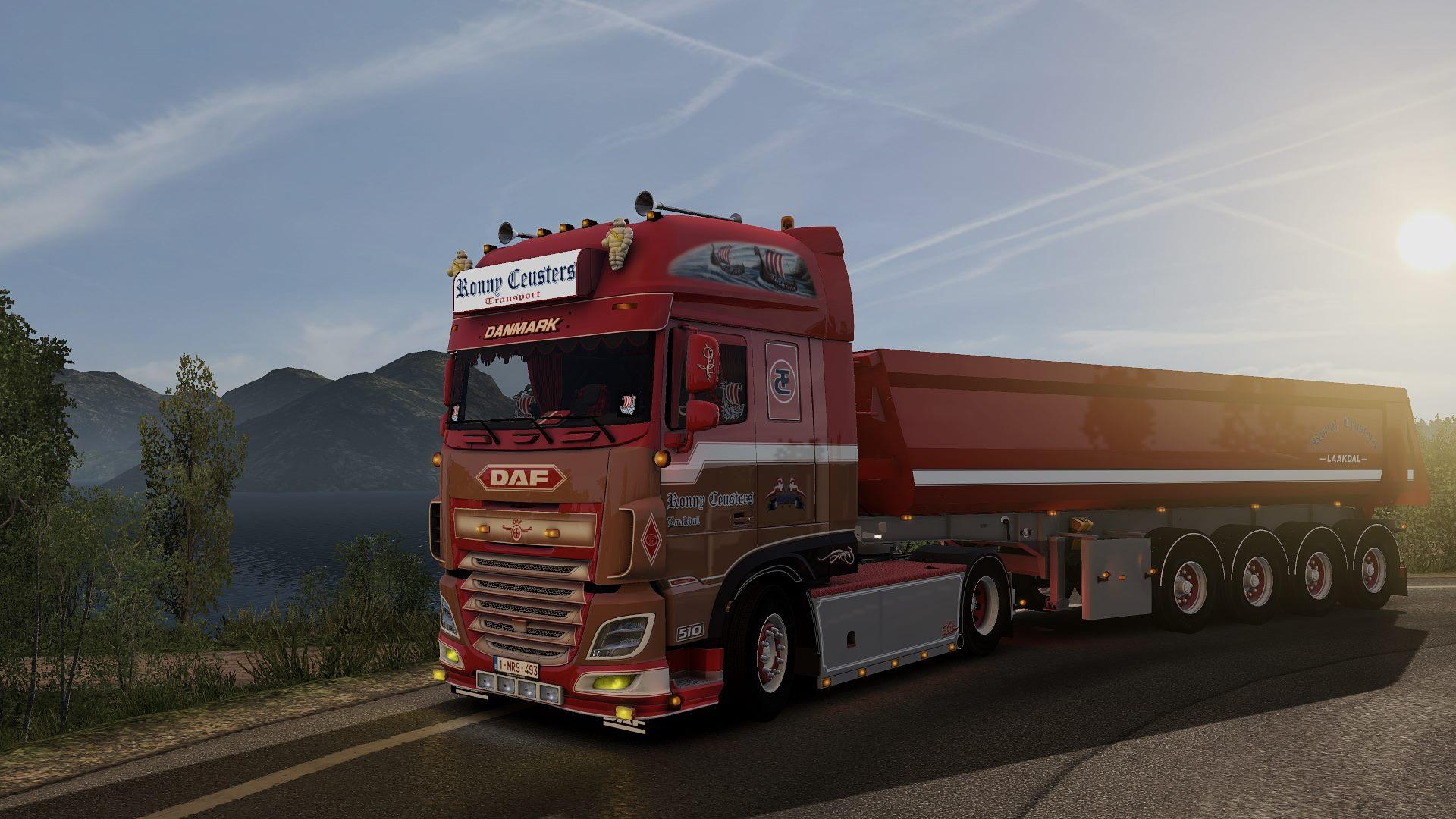 Daf &amp; Trailer Ronny Ceusters ETS2 mods Euro truck simulator 2 mods