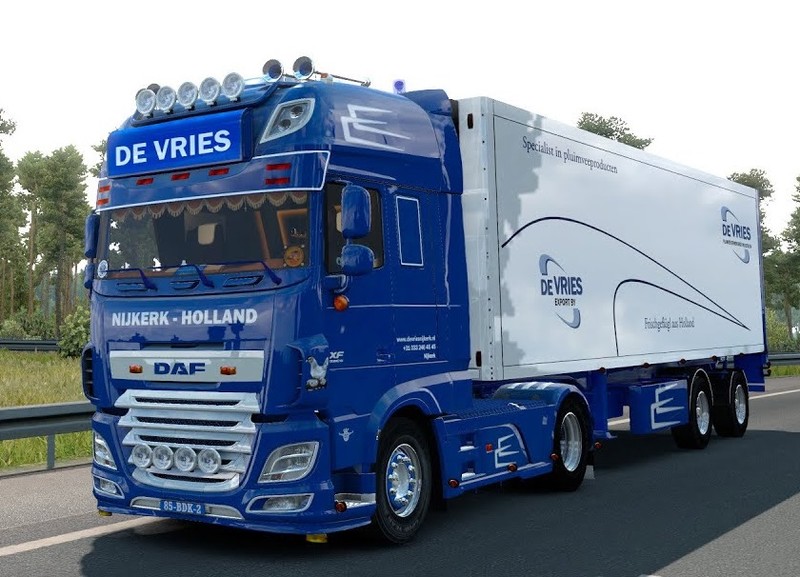 Daf Xf 116 De Vries Trailer 146 Ets2 Mods Euro Truck Simulator 2 Mods Ets2modslt 2002