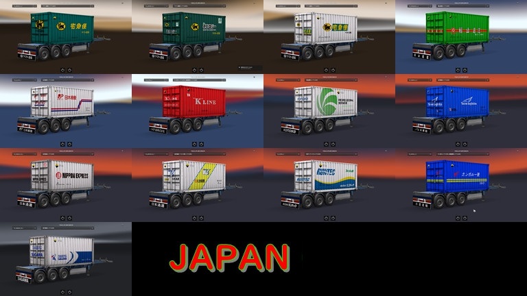 Container Package Of Japanese Companies V1 0 1 30 X Ets2 Mods Euro Truck Simulator 2 Mods Ets2mods Lt