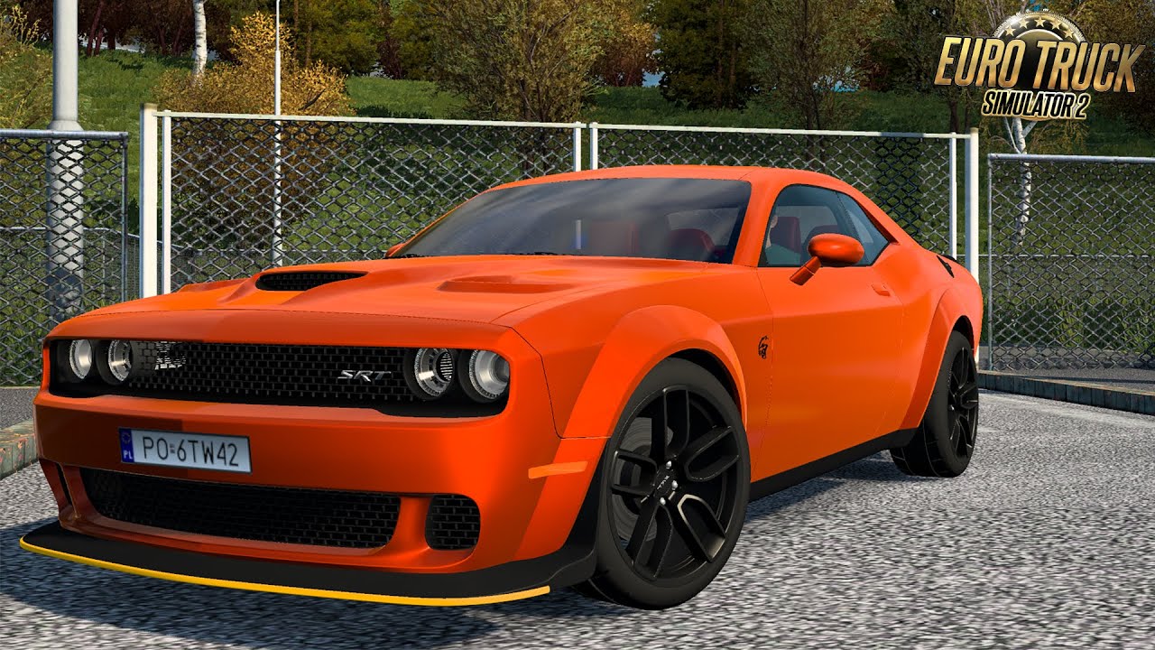 Dodge Challenger SRT Hellcat Widebody v1.2 - 1.46 - ETS2 mods | Euro ...