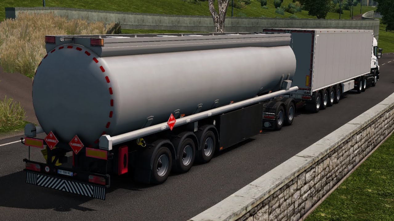 High Capacity Trailer with Cistern for MP & SP 1.34.x - ETS2 mods ...