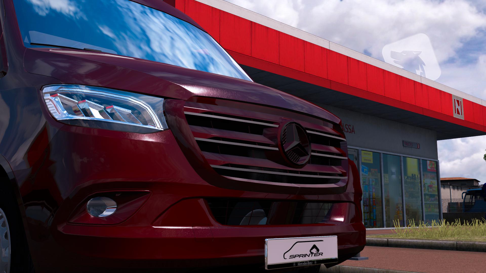 Mercedes Sprinter 2019 V0.3 Beta By Kacperkwc [1.36.X] - Ets2 Mods | Euro Truck Simulator 2 Mods - Ets2Mods.lt