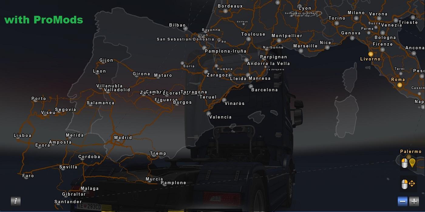 euro truck simulator 2 gold edition map