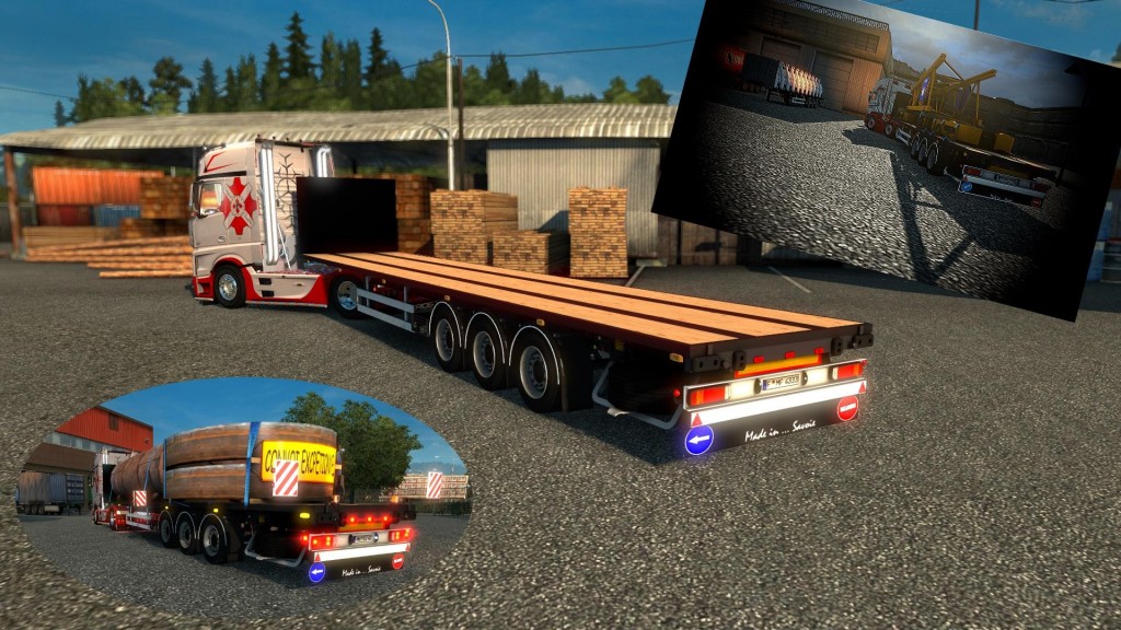 FLATBED SAVC V2 1.18 ETS2 mods Euro truck simulator 2 mods