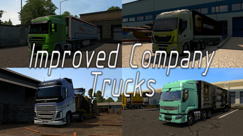 IMPROVED COMPANY TRUCKS V1 2 ETS2 Mods Euro Truck Simulator 2 Mods 