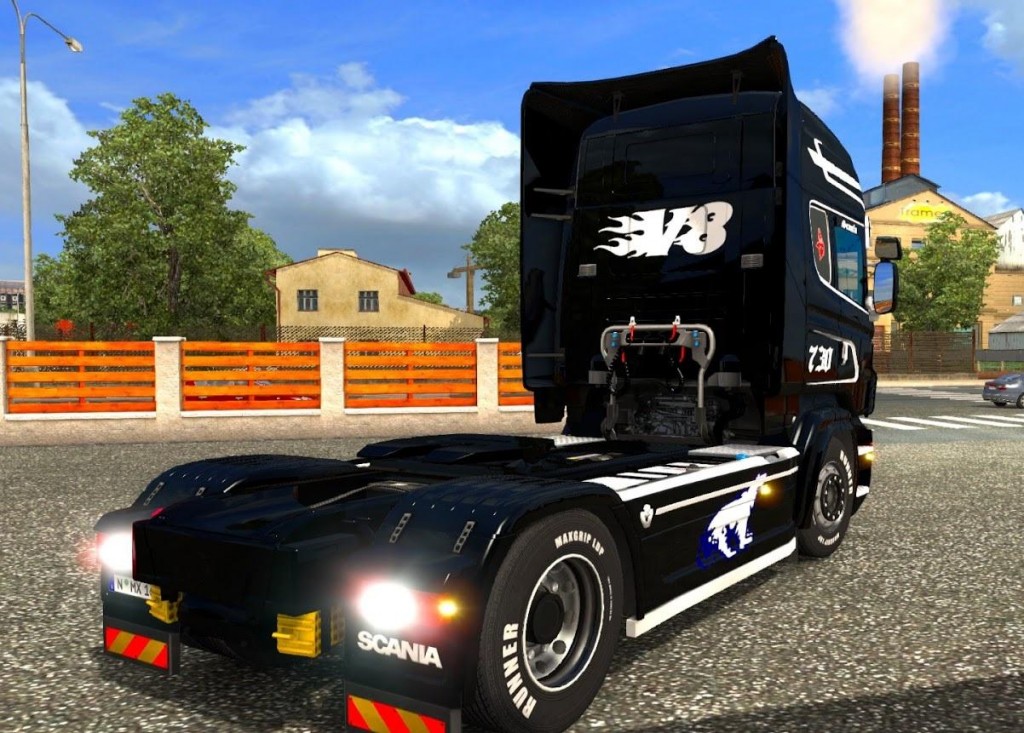 BLACK & WHITE FOR SCANIA RJL - ETS2 mods | Euro truck simulator 2 mods ...