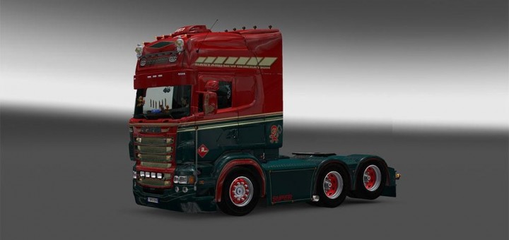 Scania V8 RJL Vabis Topline LCB Skin - ETS2 mods | Euro truck simulator ...