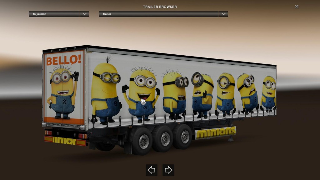 MINIONS TRAILER 1.22 ETS2 mods Euro truck simulator 2 mods