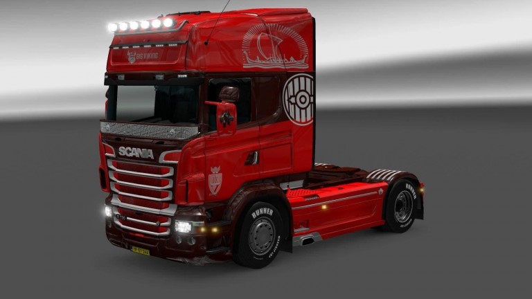 Scania Rjl Big Viking Skin [lazymods] - Ets2 Mods 