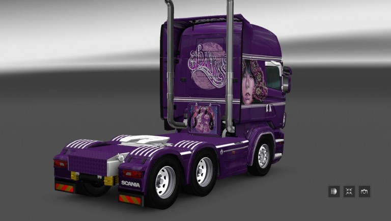 SCANIA RS RJL BARONESS PURPLE SKIN - ETS2 mods | Euro truck simulator 2 ...