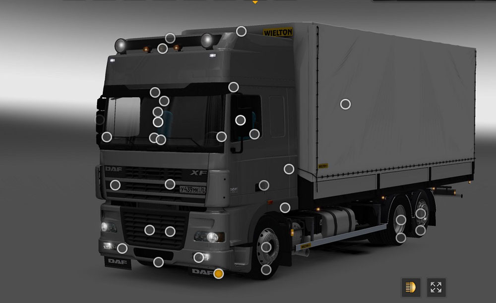 DAF XF 95 + Tandem Mod v 4.5 ETS2 mods Euro truck