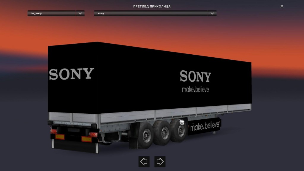 SONY TRAILER SKIN 1.22 - ETS2 mods | Euro truck simulator 2 mods ...