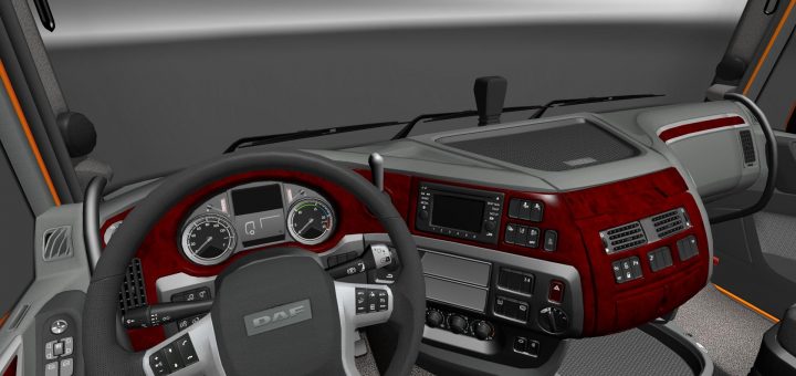 Volvo Fh5 Red Danish Plush Interior V2 0 [1 43] Ets2 Mods Euro