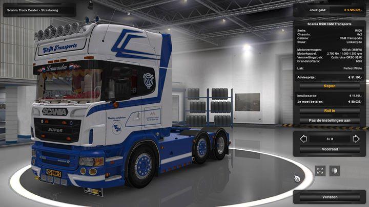 Scania R500 Candm Transport Trailer 1 24 1 25 Ets2 Mods Euro Truck Simulator 2 Mods
