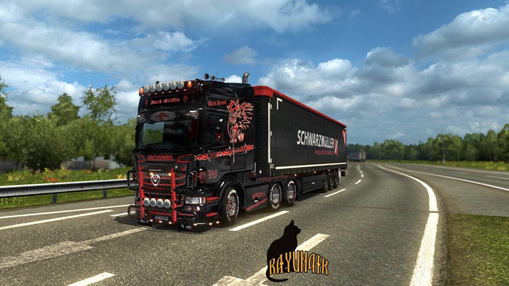 SCANIA R&S TOPLINE DARK GRIFFIN SKIN 1.26 - ETS2 mods | Euro truck ...