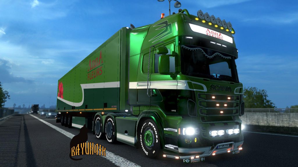 SCANIA R&S TOPLINE ANNA FLEURS SKIN PACK 1.26 - ETS2 mods download