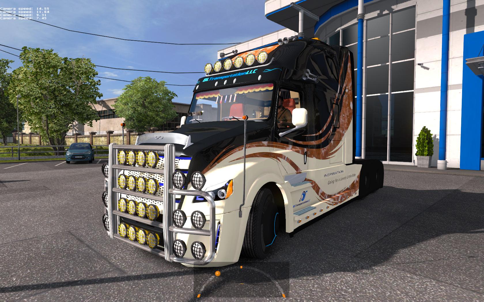 Euro truck simulator моды грузовиков. Евро трак симулятор 1. Фредлайнер Инспирейшн для етс 2 1.35. Евро трек симулятор 2. Фредлайнер инсперейшен Tuning.