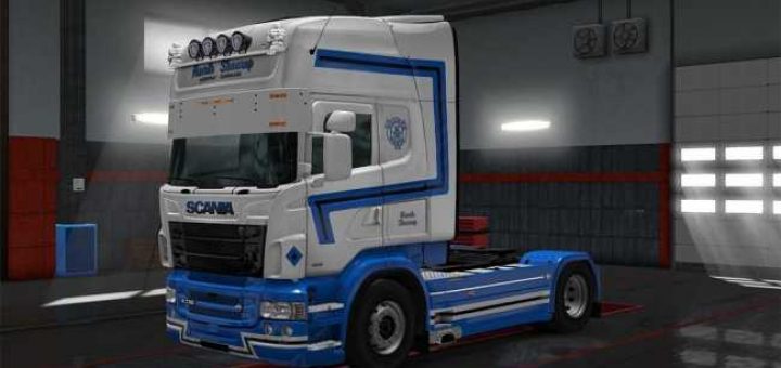 SCANIA RJL V8 OLYMPIQUE DE MARSEILLE [LAZYMODS] SKIN - ETS2 mods | Euro ...