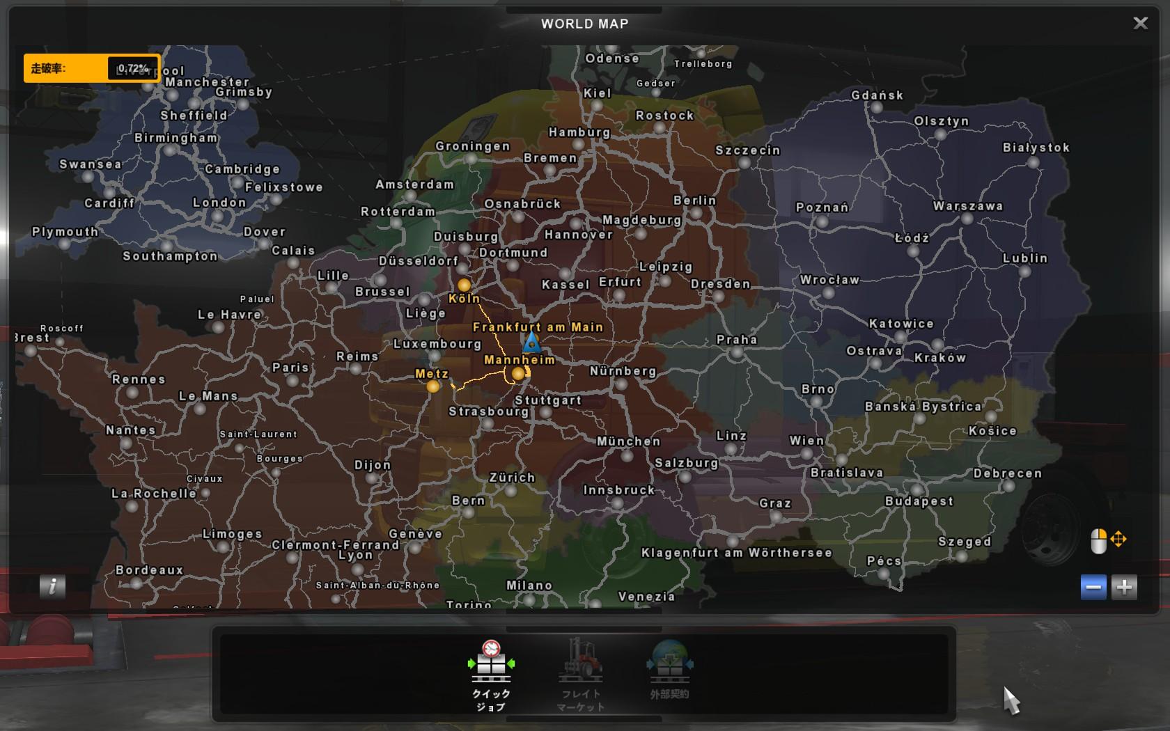 SIMPLE COLORED MAP (1.28.X) - ETS2 mods | Euro truck simulator 2 mods