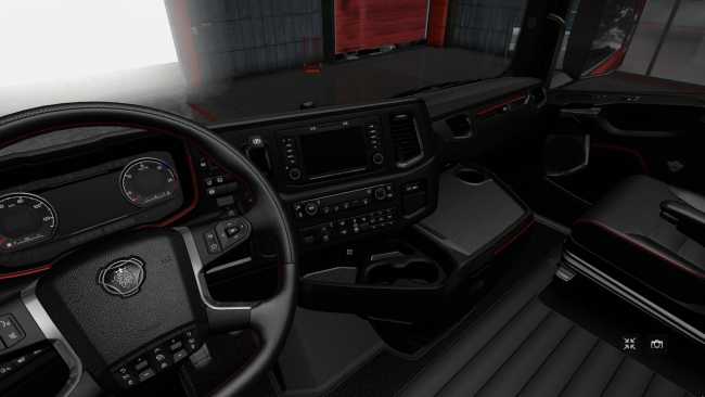 Scania S V8 Black Red Mod 1 30 X Ets2 Mods Euro Truck
