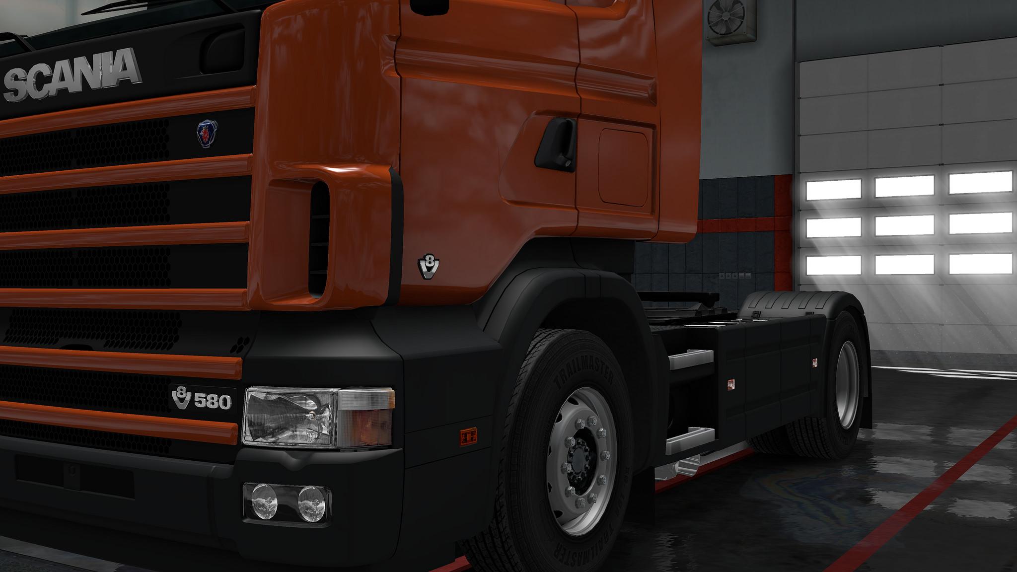 V8 Door Badges For Rjl Scanias – By Capital V2.0 [1.28.x] - Ets2 Mods 