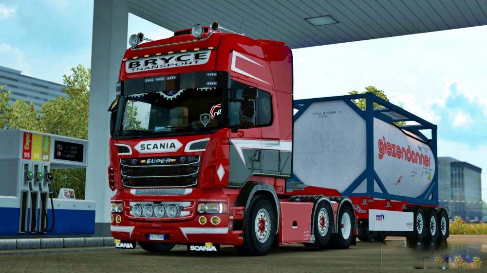 Bryce Transport Skin For Scania Rjl Topline - Ets2 Mods 