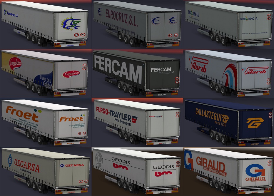 Real companies trailers2 - ETS2 mods download