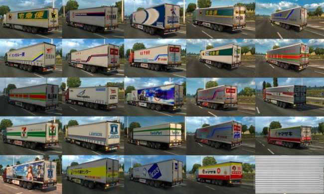 Japanese Company Trailer Pack V1 0 Ets2 Mods Euro Truck Simulator 2 Mods Ets2mods Lt