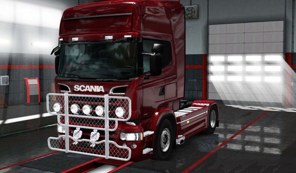 Wrecker Bullbar for Scania RJL [1.30.x] ETS2 mods Euro