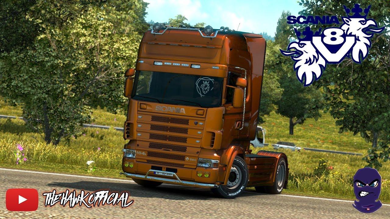 Open Pipe V8 Sound for Scania 4 Series RJL ETS2 mods