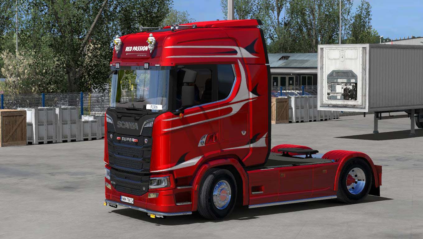 Scania S Red Passion Skin Ets2 Mods Euro Truck Simulator 2 Mods 3232