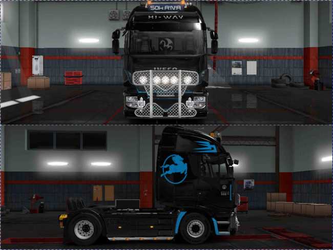 SKIN IVECO HIWAY PAINTJOB FOR ETS2 1.31 ETS2 mods