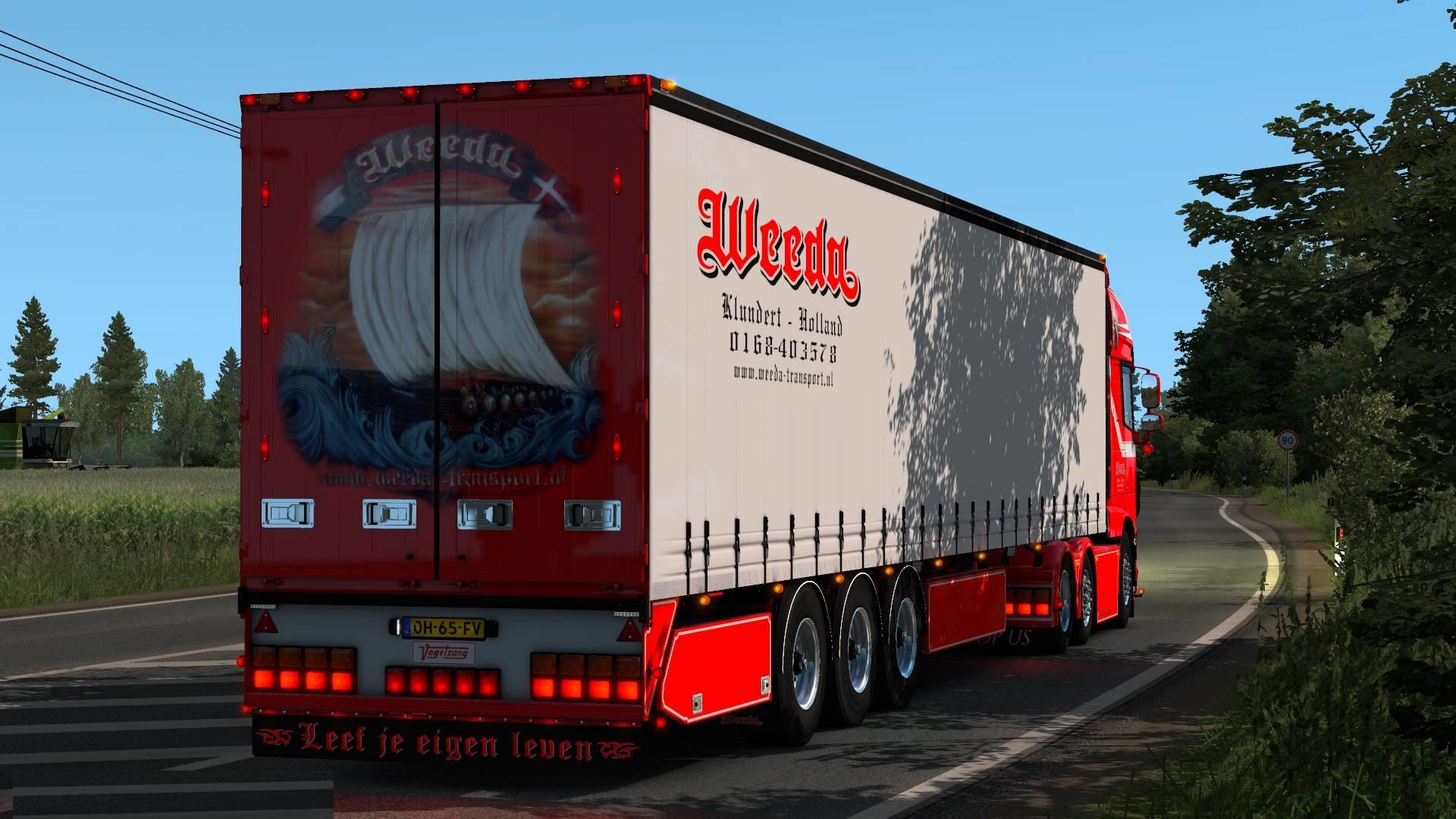 WEEDA TRANSPORT DAF 1.32.X 1.33.X ETS2 mods Euro