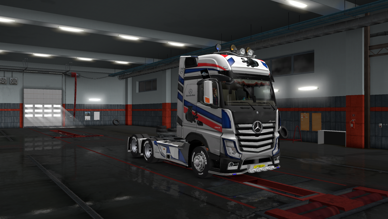 Mercedes Actros Mp4 Heavy Truck skin Panther Speed 4k | ETS2 mods