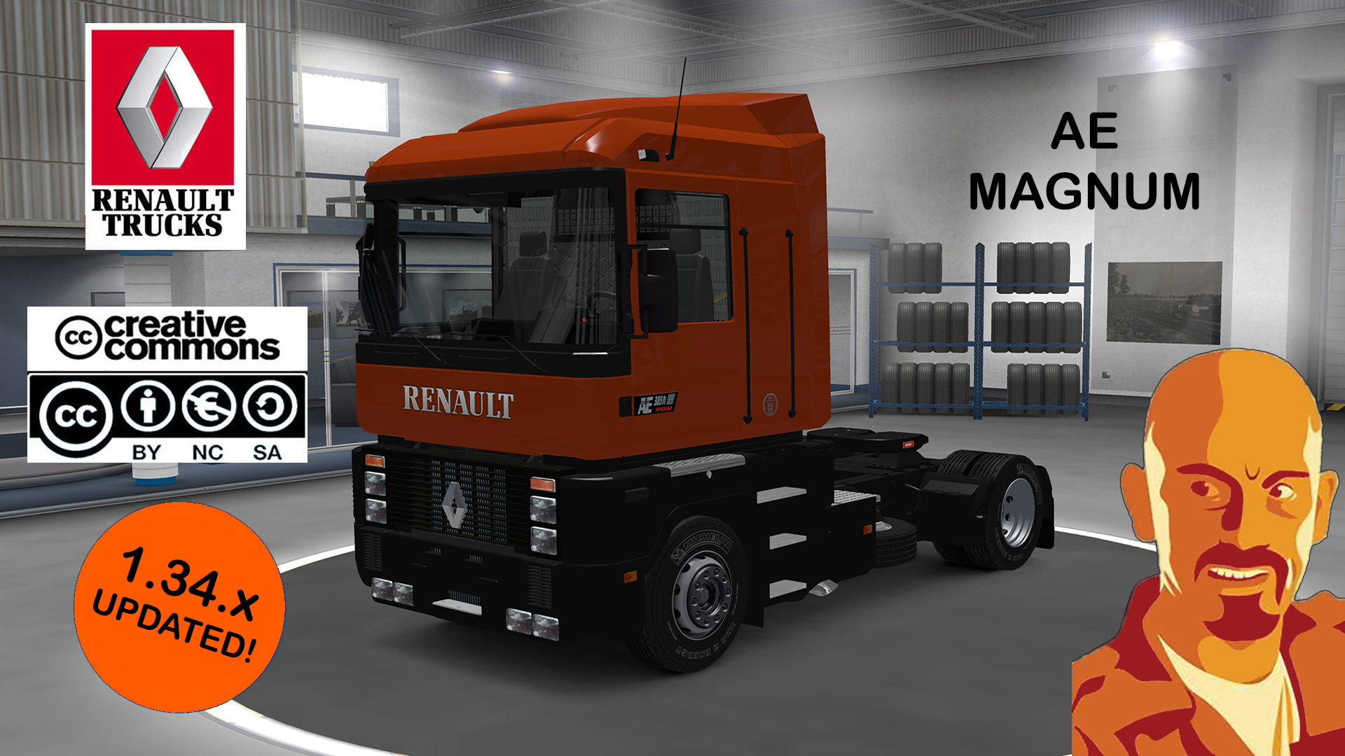 RENAULT AE MAGNUM ETS2 1.34.x ETS2 mods Euro truck simulator 2 mods