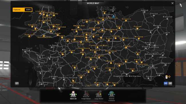 American Truck Simulator Map Without Dlc