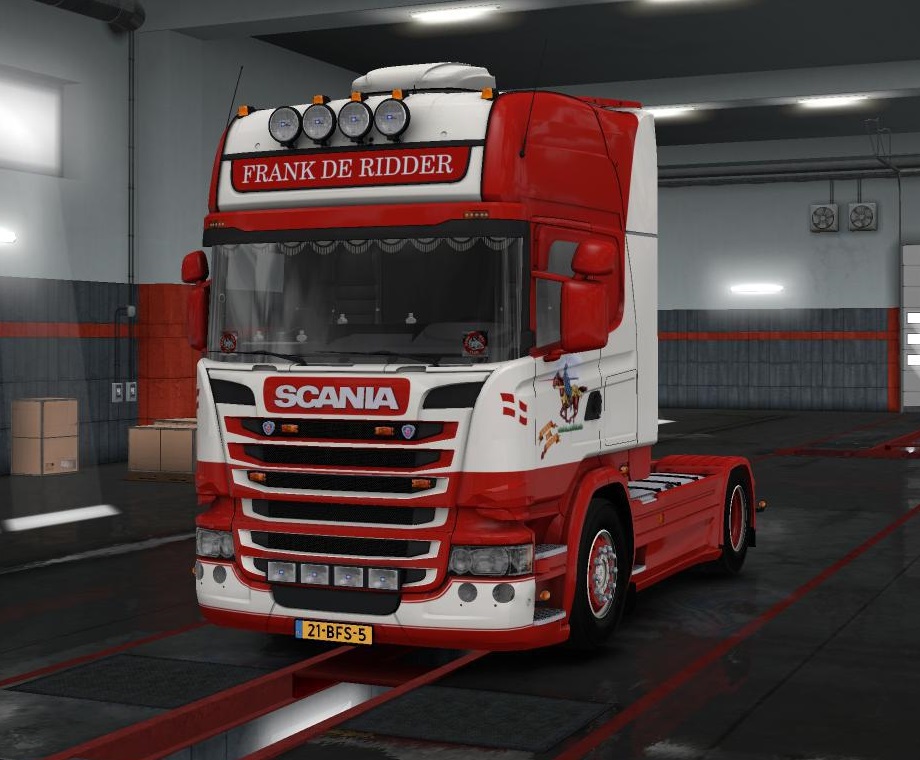 SCANIA R480 FRANK DE RIDDER V2.1 1.34.X - ETS2 mods download