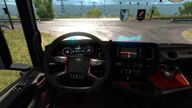 Scania 2016 R S Red Black Lux Interior 1 35 X Ets2 Mods