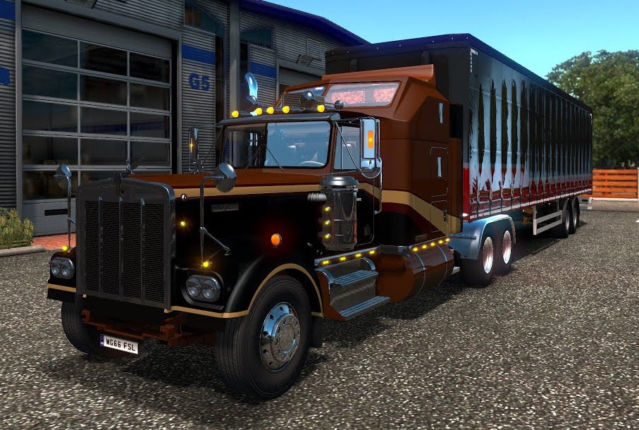 KENWORTH W900A V4 0 1 35 X ETS2 mods Euro truck 