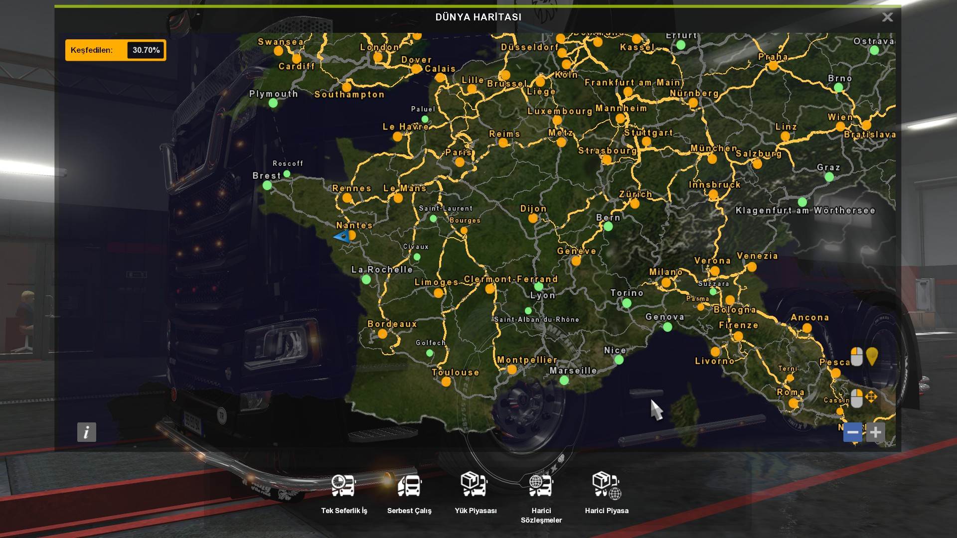 HD and Colored Map Update - ETS2 mods | Euro truck simulator 2 mods